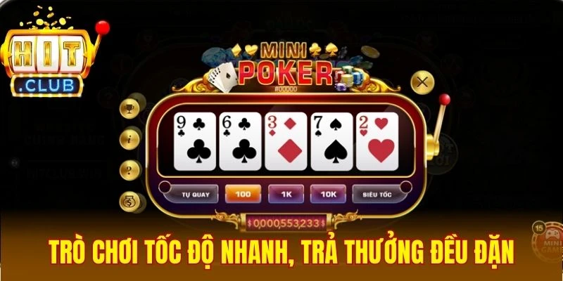Trò chơi tốc độ nhanh, trả thưởng đều đặn